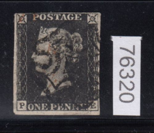 Großbritannien 1840, Mich.-Nr.: 1  gestempelt  geprüft   Pl. 4