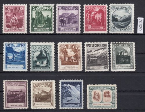 Liechtenstein 1930 : Mi.-Nr.: 94-107 *