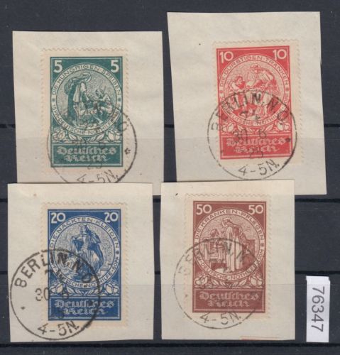 DR 1924, Mich.-Nr.: 351-54 gestempelt  Luxus