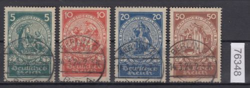 DR 1924, Mich.-Nr.: 351-54 gestempelt  Zentrisch  Luxus