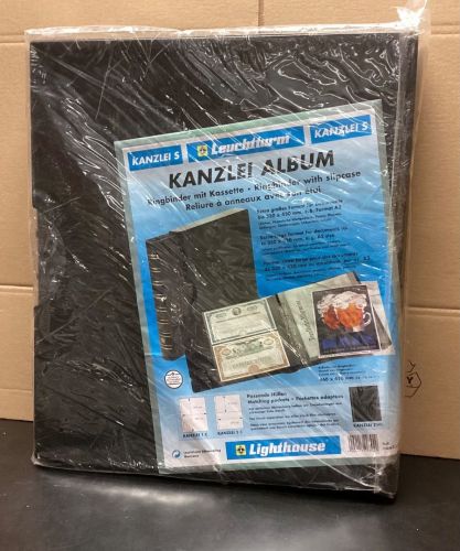 Leuchtturm KANZLEI Album Ringbinder XXL + Kassette schwarz NEU