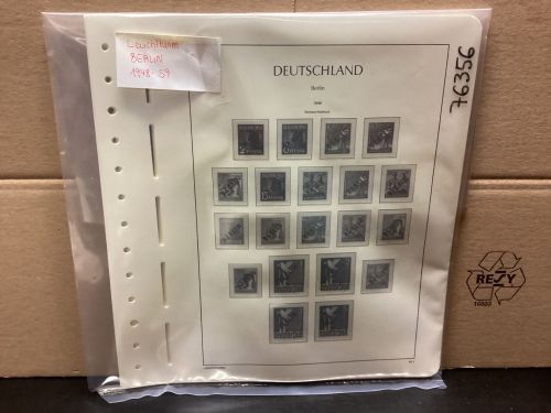 Leuchtturm Berlin 1948-59 Vordrucke mit Klemmtaschen gebraucht