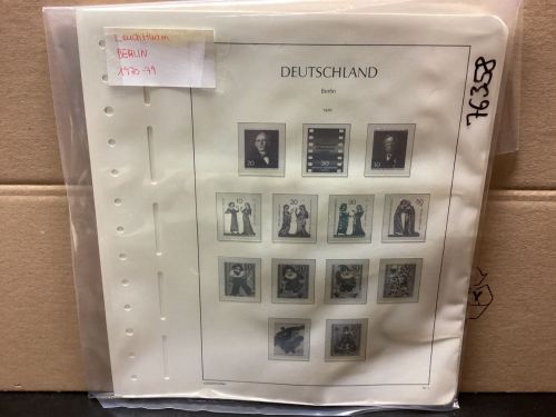 Leuchtturm Berlin 1970-79 Vordrucke mit Klemmtaschen gebraucht