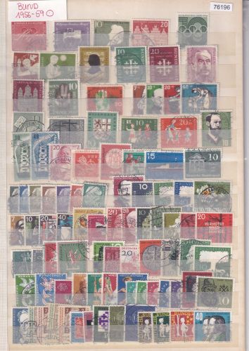 Bund 1956-59, Mich.-Nr.: 227-325 Gestempelt Komplett