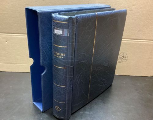 Leuchtturm Drehstabbinder+Kassette  gebraucht Leer blau