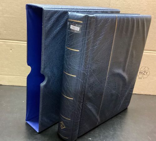 Leuchtturm Drehstabbinder+Kassette  gebraucht Leer blau