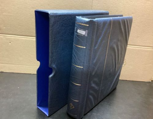 Leuchtturm Drehstabbinder+Kassette  gebraucht Leer blau