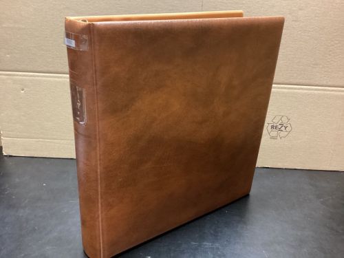 Lindner Ringbinder (18 Ringe) 1 mal gebraucht leer braun