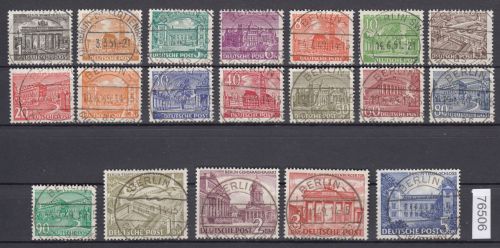 Berlin 1949, Mich.-Nr.: 42-60 LUXUS Voll-Stempel  Berlin-Charlottenburg