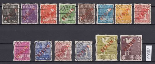 Berlin 1949, Mich.-Nr.: 21-33 LUXUS Voll-Stempel geprüft Berlin Charlottenburg