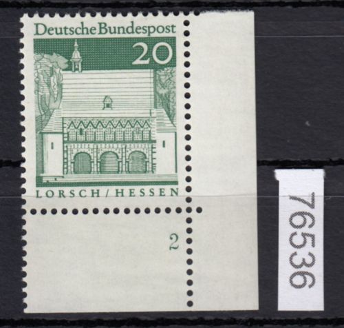 Bund 1966, Mich.-Nr.: 491 **  FN 2  Eckrand