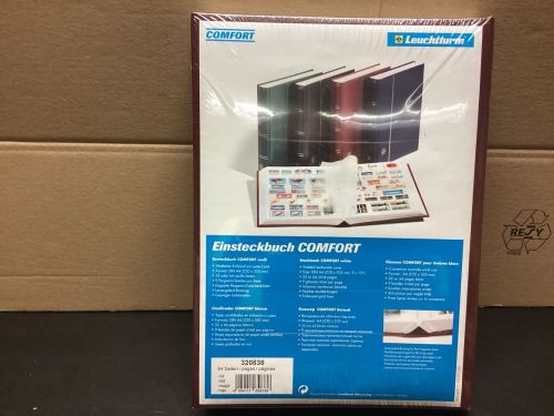 Briefmarkenalbum Einsteckalben Leuchtturm  Comfort  Neu  64 Seiten weiß