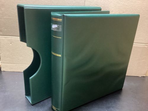 KABE Ringbinder APOLLO + Schuber  leer  wattiert  grün