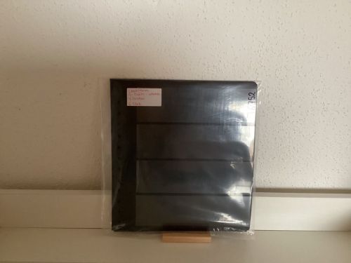 Leuchtturm  G- Tafeln schwarz  4 Taschen  6 Stück 13-Lochung