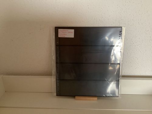 Leuchtturm  R- Tafeln schwarz  4 Taschen   9 Stück 13-Lochung