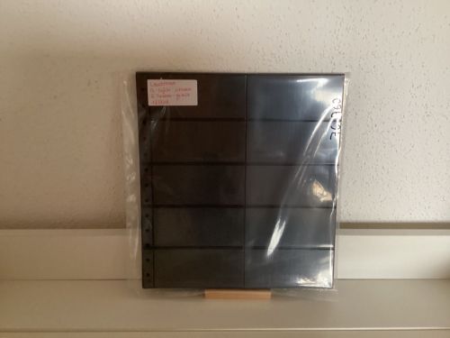 Leuchtturm  R- Tafeln schwarz  5 Taschen geteilt 12 Stück 13-Lochung
