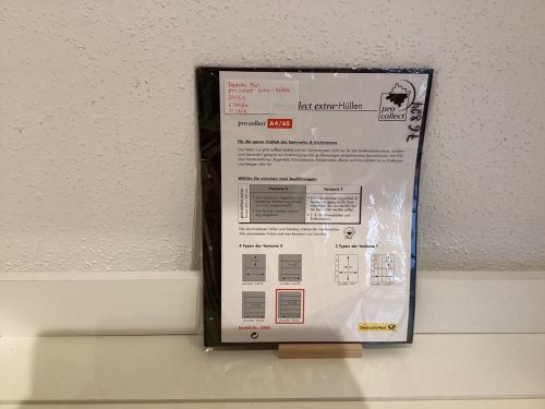 Deutsche Post  pro collect Hüllen Typ  A4/6 S  10 Stück 6 Streifen  beidseitig Neu