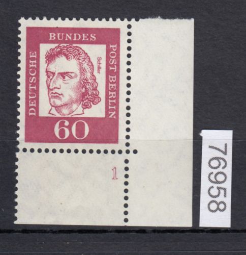 Berlin 1961, Mich.-Nr.: 209  ** Eckrand  FN 1