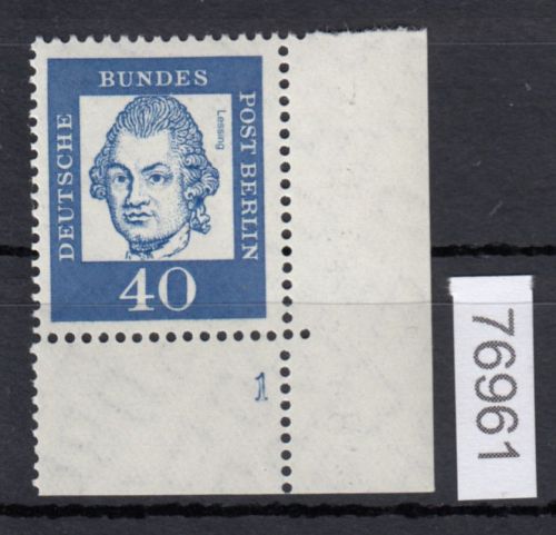Berlin 1961, Mich.-Nr.: 207  ** Eckrand  FN 1