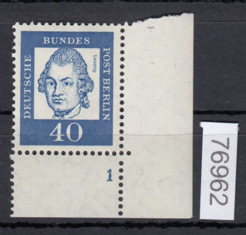 Berlin 1961, Mich.-Nr.: 207  ** Eckrand  FN 1