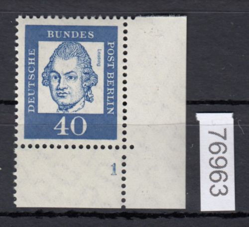 Berlin 1961, Mich.-Nr.: 207  ** Eckrand  FN 1