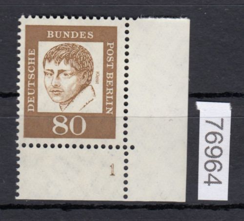 Berlin 1961, Mich.-Nr.: 211 ** Eckrand FN  1