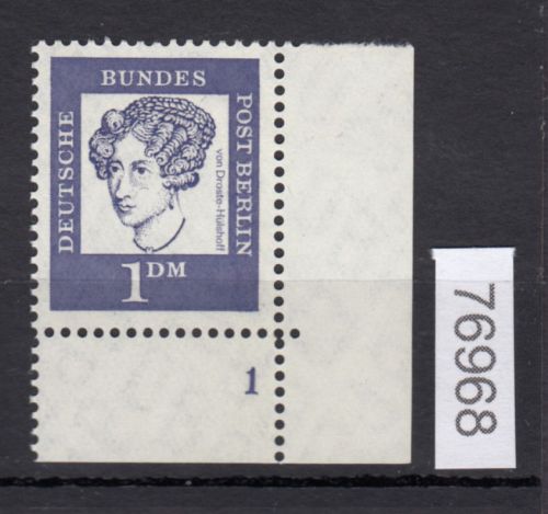 Berlin 1961, Mich.-Nr.: 212 ** Eckrand FN  1