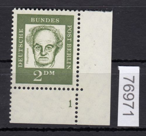 Berlin 1961, Mich.-Nr.: 213 ** Eckrand FN  1