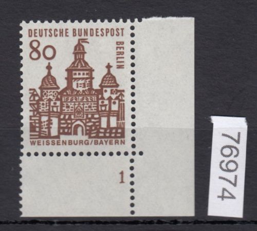 Berlin 1964, Mich.-Nr.: 249 ** Eckrand  FN 1