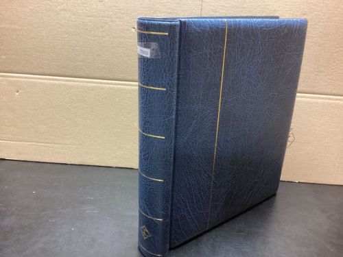 Leuchtturm Klemmbinder    wattiert gebraucht Leer blau