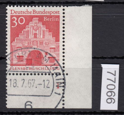 Berlin 1966, Mich.-Nr.: 275 gestempelt  Eckrand  FN 1