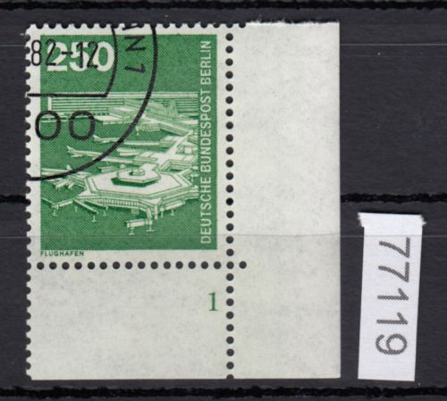 Berlin 1982, Mich.-Nr.: 671 gestempelt  Eckrand  FN 1