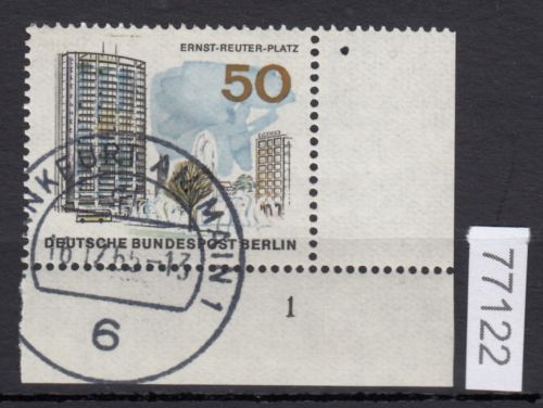 Berlin 1965, Mich.-Nr.: 259 gestempelt  Eckrand  FN 1