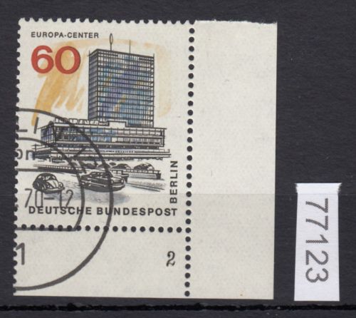 Berlin 1965, Mich.-Nr.: 260 gestempelt  Eckrand  FN 2