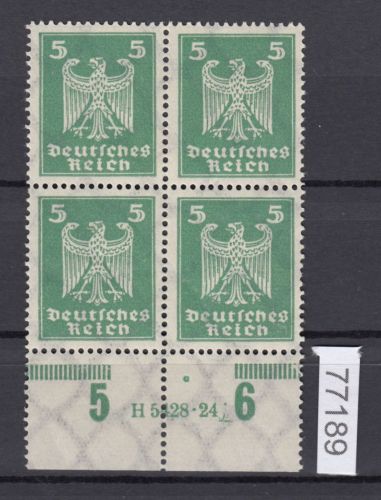 DR 1924, Mich.-Nr.: 356 ** Han   4er.-Block