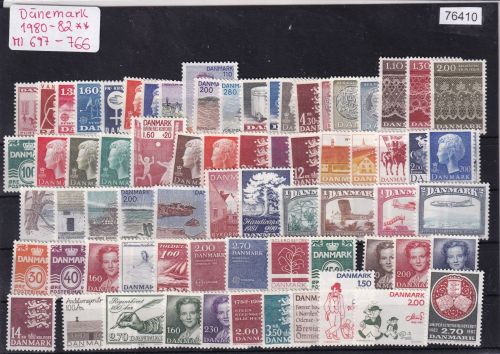 Dänemark 1980-82, Mich.-Nr.: ** komplett