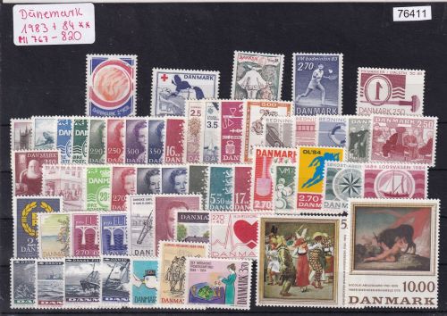 Dänemark 1983+ 84, Mich.-Nr.: ** komplett