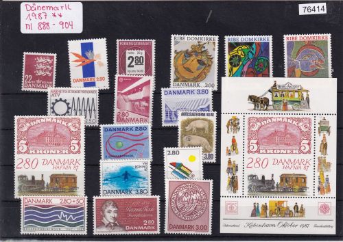 Dänemark 1987, Mich.-Nr.: ** komplett