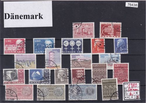 Dänemark 1980, Mich.-Nr.: komplett gestempelt