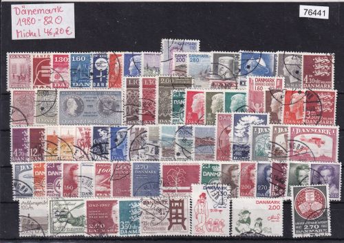 Dänemark 1980- 82, Mich.-Nr.: komplett gestempelt