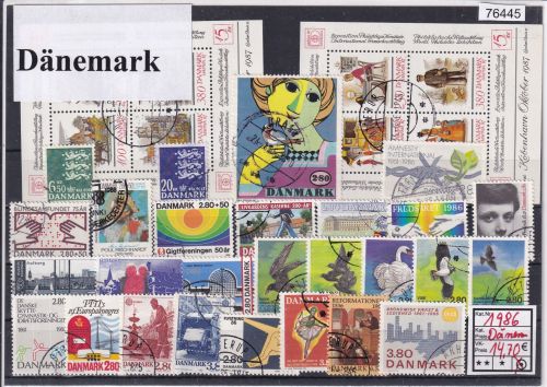 Dänemark 1986, Mich.-Nr.: komplett gestempelt