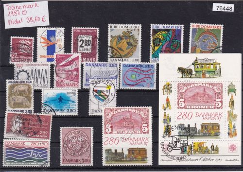 Dänemark 1987, Mich.-Nr.: komplett gestempelt