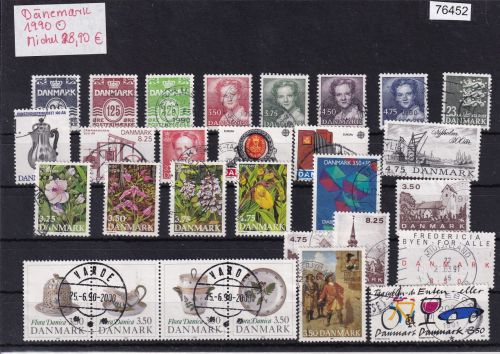 Dänemark 1990, Mich.-Nr.: komplett gestempelt