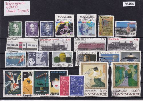 Dänemark 1991, Mich.-Nr.: komplett gestempelt