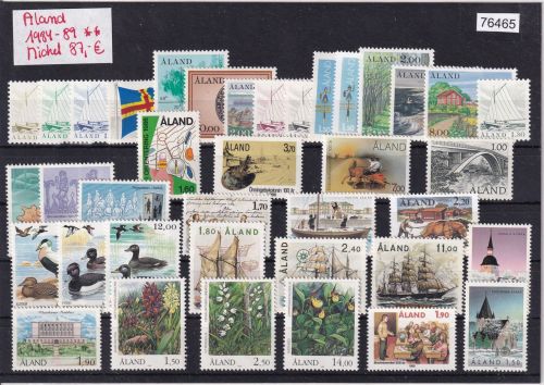 Finnland/Aland 1984-89 : Mi.-Nr.: Komplett **