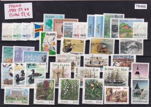 Finnland/Aland 1984-89 : Mi.-Nr.: Komplett **