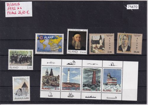 Finnland/Aland 1992 : Mi.-Nr.: Komplett **