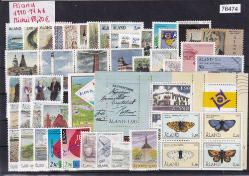 Finnland/Aland 1990-94 : Mi.-Nr.: 38-91**  Komplett