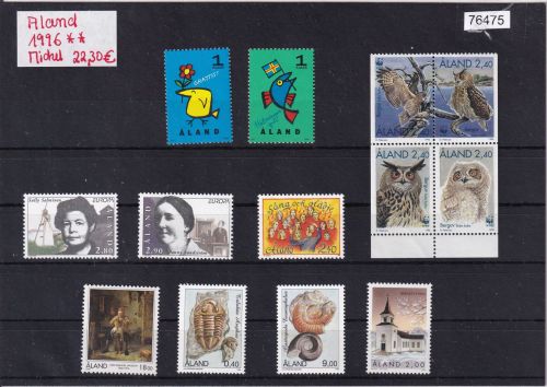 Finnland/Aland 1996 : Mi.-Nr.: Komplett **