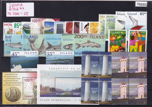 Island 2002, Mich.-Nr.: ** komplett